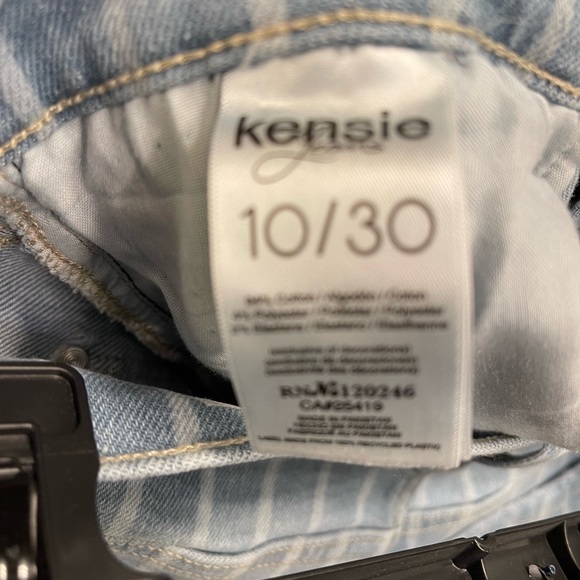 High rise jeans with stripe detail. Size 10/30 - Picture 3 of 5